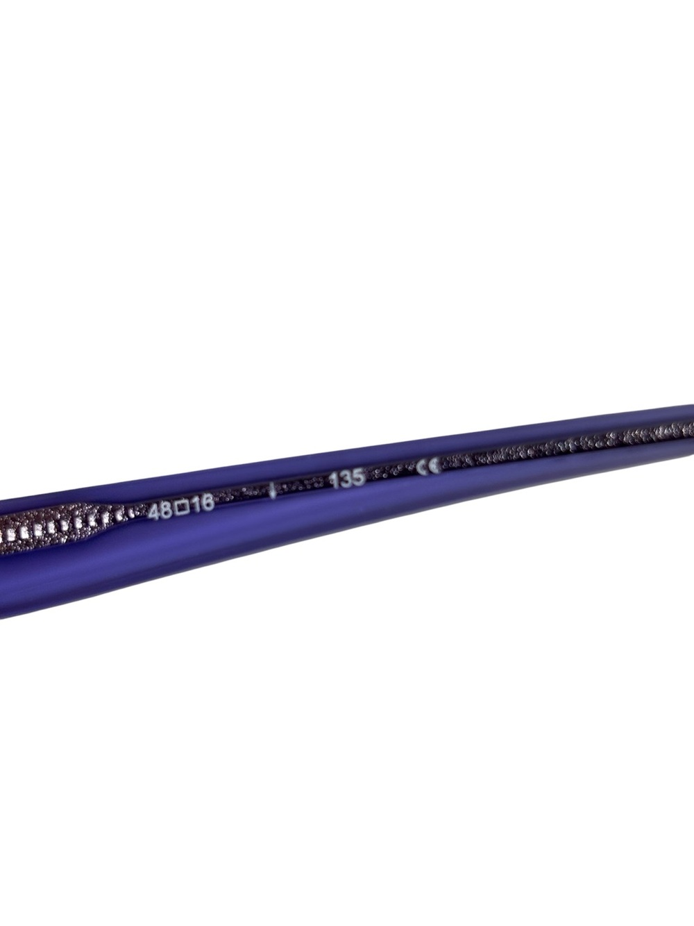 Vtg Y2K Calvin Klein Eye Glasses CK5689 008 Black Purple Rectangular 48-16-135 - Picture 6 of 7